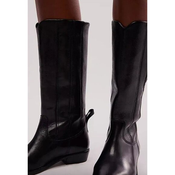 Free People $398 We The Free Allistar Pointed Boots Size 6 in Black Leather - Picture 4 of 11